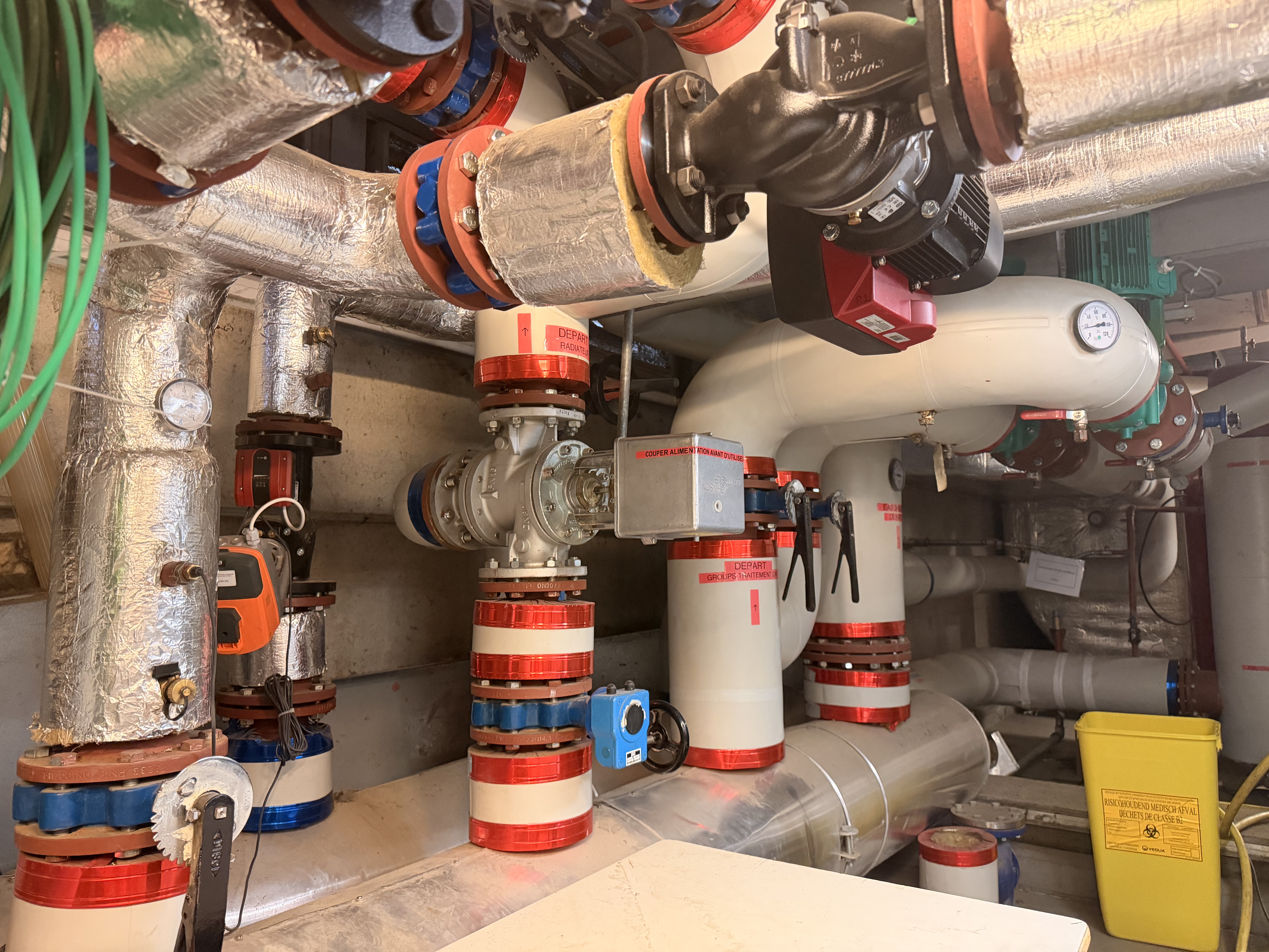 Installation réseau de chauffage industriel